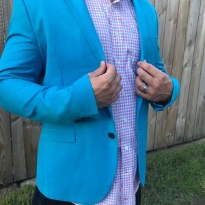H&M Men’s Blazer bright blue 44 Regular